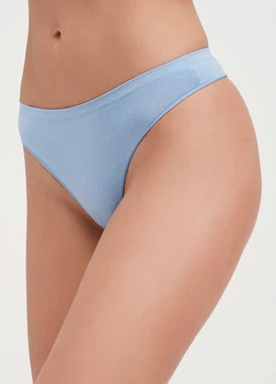 Трусики стрінги жіночі безшовні Giulia STRING BRIEFS COLOR S/M Blue-lacecap hydrangea