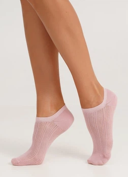 Жіночі шкарпетки короткі із сітчастим плетінням Giulia WS1 AIR 010 36/40 Pink-zephyr