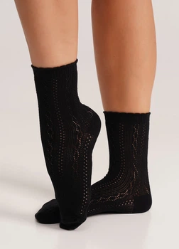 Жіночі шкарпетки із сітчастим плетінням Giulia WS3 AIR 002 36/40 Black-nero