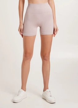 Шорти жіночі безшовні в рубчик з моделюючим швом Giulia SHORTS RIB SHAPE S/M Pink-burnished lilac