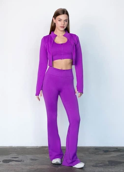 Жіночі легінси кльош Giulia Flexing leggins "Faboluose" XY492 S Violet-dark purple
