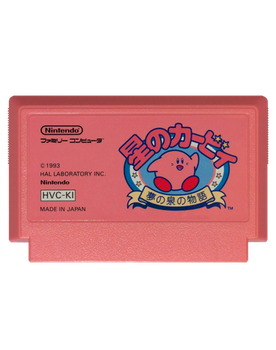 Игра Nintendo Famicom Dendy Kirby's Adventure Японская Версия Только Картридж Б/У