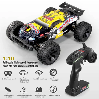 Машинка на пульте RC Радиоуправляемая машинка ENOZE 9200E 1:10 внедорожник 4WD до 40 км ч для бездорожья с большими колесами