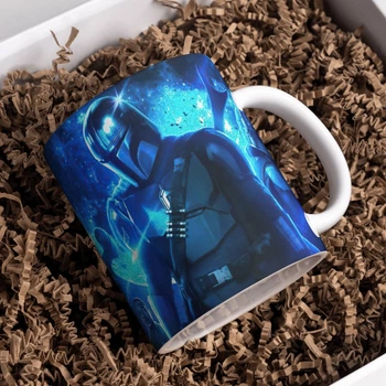 Чашка глянцевая The Mandalorian Мандалорец Звездные войны 330 мл (МД0301135)