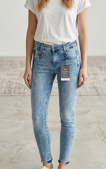 Жіночі джинси скінні mavi adriana mid-rise super skinny, блакитний, розмір s