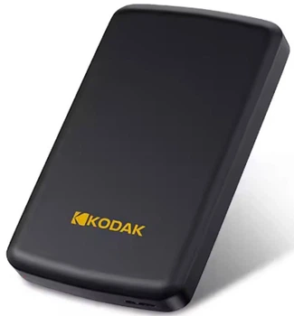 Зовнішній жорсткий диск Kodak P150 500GB Портативний кишеньковий HDD USB 3.2 Gen1 накопичувач для ноутбука ПК Зберігання даних usb вінчестер Windows Mac OS юсб OTG Android 500 Гб Black