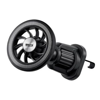 Держатель телефона автомобильный Brevia Air Vent Pro MagRING для дефлектора, магнитный Magsafe, черный 48610