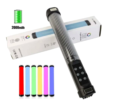 Лампа OEM RGB LED 10 W 30 см 2000mAh Type-C черный для фото и видео Stick Lamp RL-30SL