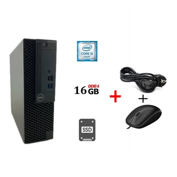 Компьютер Dell OptiPlex 3050 SFF / Intel Core i5-6500 (4 ядра по 3.2 - 3.6 GHz) / 16 GB DDR4 / 250 GB SSD / Intel HD Graphics 530 / 180W / DisplayPort / HDMI б/у + Подарок Кабель питания + проводная мышь