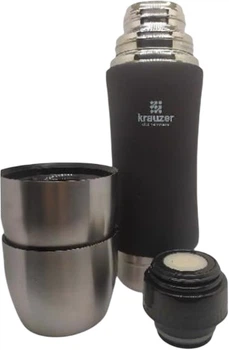 Термос Krauzer Black soft touch 2 чашки 500 мл (80-500)