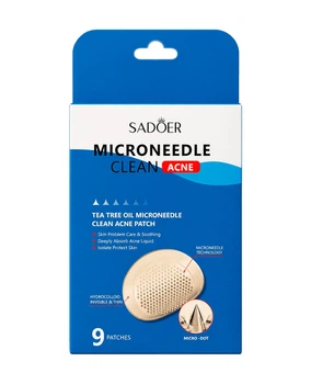 Патчі від прищів з мікроголками та чайним деревом Sadoer Tea Tree Oil Microneedle Clean Acne Patch