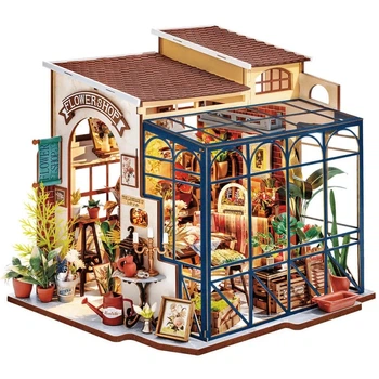 Конструктор 3D міні-будинок Robotime Rolife Emily’s Flower Shop DG145
