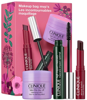 Zestaw Clinique High Impact tusz do rzęs 7 ml + Almost Lipstick Black Honey pomadka do ust 1.2 g  + Take The Day Off Cleansing Balm balsam do mycia twarzy 15 ml (192333291689)