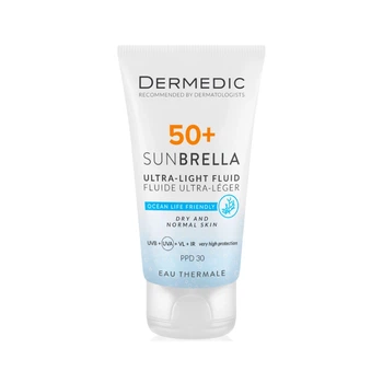 Средство от загара Dermedic Sunbrella Ультралегкий защитный флюид SPF 50+ Для сухой и нормальной кожи 40 мл (5901643177546)