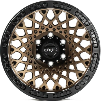 Литые диски Off Road Wheels OW1701 R17 W8.5 PCD6x139.7 ET0 DIA110.1 (matt bronze matt black ring)