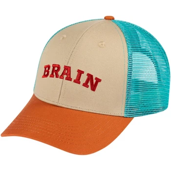 Кепка Brain Red Logo 58 beige/coffee