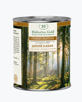 Вологий корм для собак Hubertus Gold Forest Edition з м’ясом дикого кабана, картоплею, ожиною та зеленню повнораціонний 800 г.