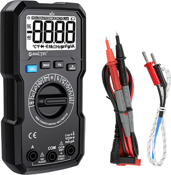 Miernik uniwersalny MalTec MasterMultimeter + Przewody 111917 (5901924239666)