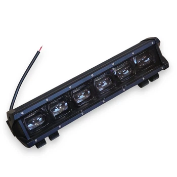 Світлодіодна балка, додаткова фара, led люстра 6 лінз 24LED 60W 37 см Ближнє Біло-Жовте світло (05404)