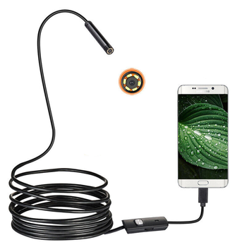 Эндоскоп мини камера 3.5м USB с водонепроницаемой конструкцией для смартфона