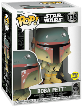Фігурка Боба Фетт із гвинтівкою (Сяюча) — Funko Pop! STAR WARS — BOBA FETT WITH RIFLE (GLOW) #735