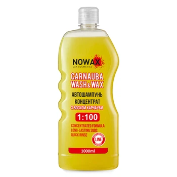 Автошампунь Nowax Carnauba Wash&Wax концентрат карнаубский воск 1л NX01100