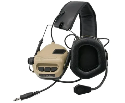 Активні навушники Earmor M32 MARK4 Клас захисту 82 дБ Койот HDSYR_9100