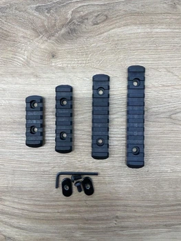 Комплект з чотирьох планок M-LOK чорні HDSYR_1200