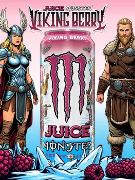Энергетик Monster Energy Juice Viking Berry 500 мл - ягодный вкус, без сахара (0002821)
