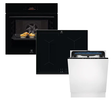Комплект Духова шафа електрична Electrolux LOE8F38Z + Варильна поверхня індукційна Electrolux CIV634 + Посудомийна машина Electrolux EEM48221L