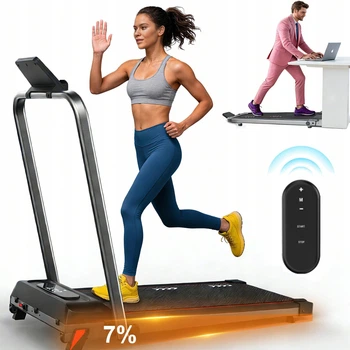 Домашняя беговая дорожка P100 Stride электрическая Walking Pad (наклон 7%), тренажер для кардио и ходьбы под рабочий стол (до 100 кг)