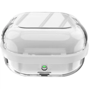 Защитный чехол Deexe Clear Guard для Samsung Galaxy Buds 4 / Buds 4 Pro - White / Transparent