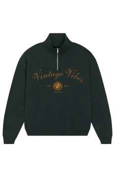 Свитшот на молнии Vintage Black XS