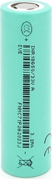Аккумулятор 18650 Li-Ion EVE 3200mAh 33V 10A, 4.2/3.6/2.5V, Gray (YT43210)