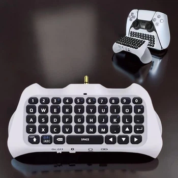 Клавиатура PS5 DualSense chatpad Bluetooth с динамиком и разъемом 3.5 мм белый