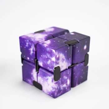 Кубик антистрес Infinity Cube космос фіолетовий