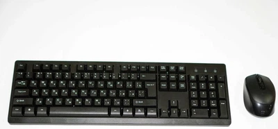 Бездротовий комплект клавіатура і мишка CMK-326 USB 2.4GHz Bluetooth мембранна клавіатура з цифровим блоком та безшумна миша 1600 DPI для ПК ноутбука Windows macOS Android офісний комплект клавіатура миша