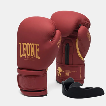 Рукавички боксерські з капою Leone GN059X BORDEAUX ED розмір 14 унцій, бордові