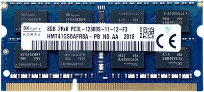 Оперативна пам'ять Hynix SODIMM DDR3L-1600 8192MB PC3L-12800 (HMT41GS6AFR8A-PB)