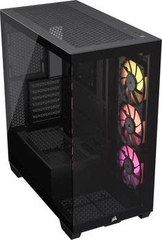 Корпус Corsair iCUE Link 3500X RGB Black (CC-9011280-WW) / без БП / Черный
