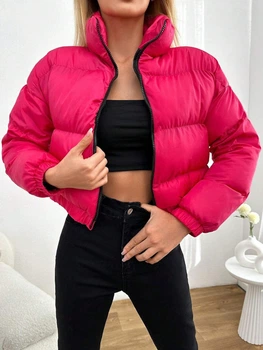 Стеганная куртка Shein sz2310173013716197 XS розовая (100009824)