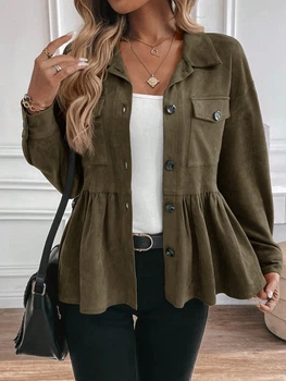 Куртка из эко кожи Shein sz2405235313992810 XL хаки (100009834)