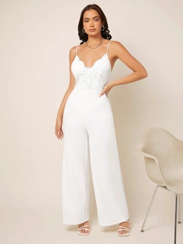 Комбинезон Shein sw2207035689352283 S белый (100009774)