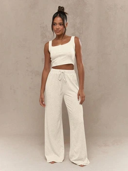 Костюм (штани, топ) Missguided si2408179046053550 L бежевий (100009694)