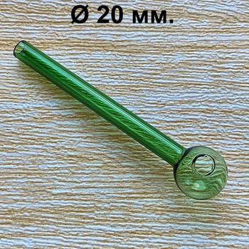 Стеклянная трубка для курения Pocketbowl Oil Green 10 см./25 мм.