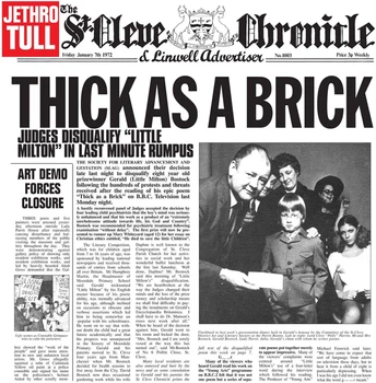 Виниловая пластинка Jethro Tull Thick as a Brick