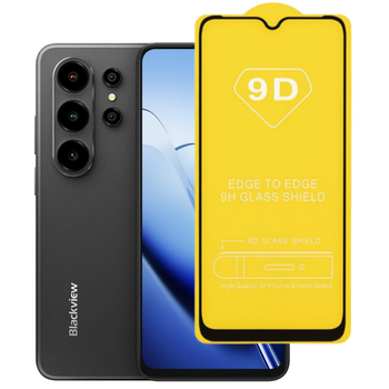 Защитное стекло TDG 9D для Blackview Wave 10 полная проклейка черный