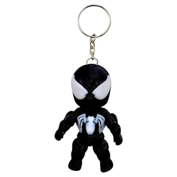 Брелок (3d друк) MARVEL \ МАРВЕЛ: СИМБІОТ ВЕНОМ + ЛЮДИНА ПАВУК \ SPIDERMAN, 7 см MIC KCHN034