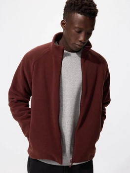 Толстовка на флисе мужская UNIQLO 663848946 M Бордовая (1159860700)