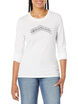 Лонгслів довгий жіночий Armani Exchange 187866524 XL Білий (1159860480)